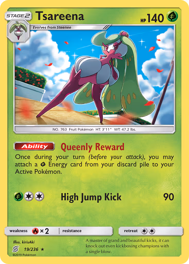 Tsareena 19/236 Pokemon card
