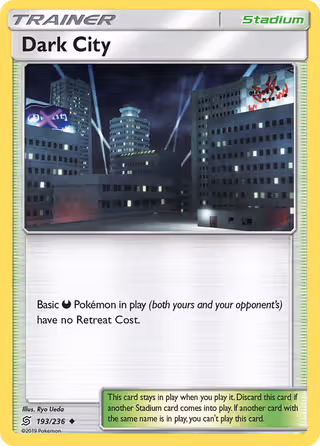 Dark City 193/236 Pokemon card