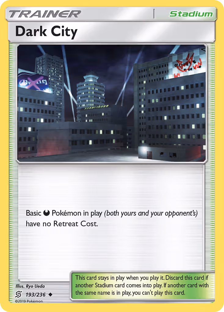 Dark City 193/236 Pokemon card