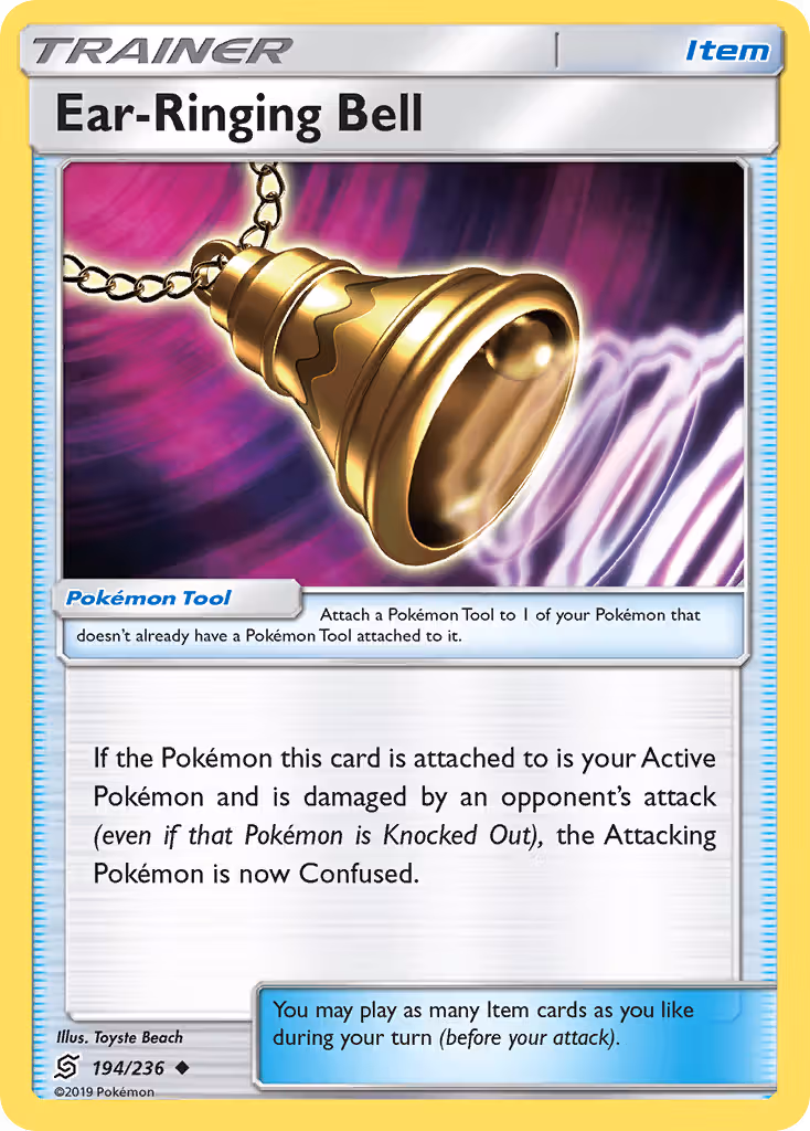 Ear-Ringing Bell 194/236 Pokemon card