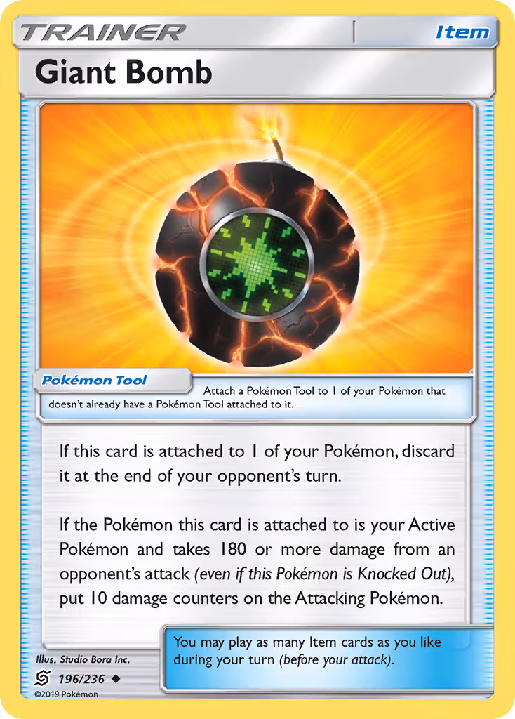 Giant Bomb 196/236 Pokemon card
