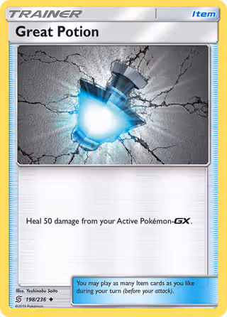 Great Potion 198/236 Pokemon card