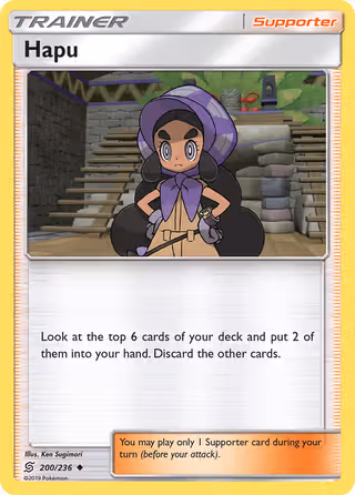 Hapu 200/236 Pokemon card