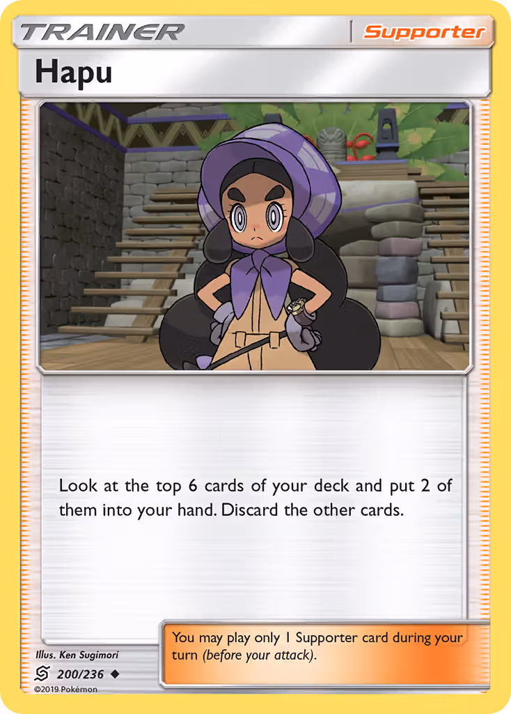 Hapu 200/236 Pokemon card