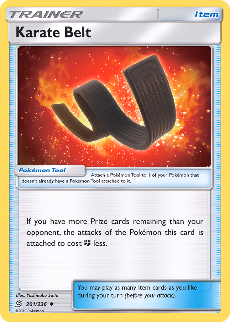 Karate Belt 201/236 Pokemon card