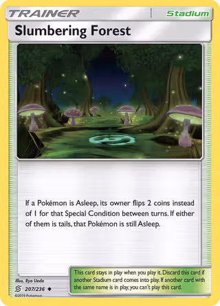 Slumbering Forest 207/236 Pokemon card