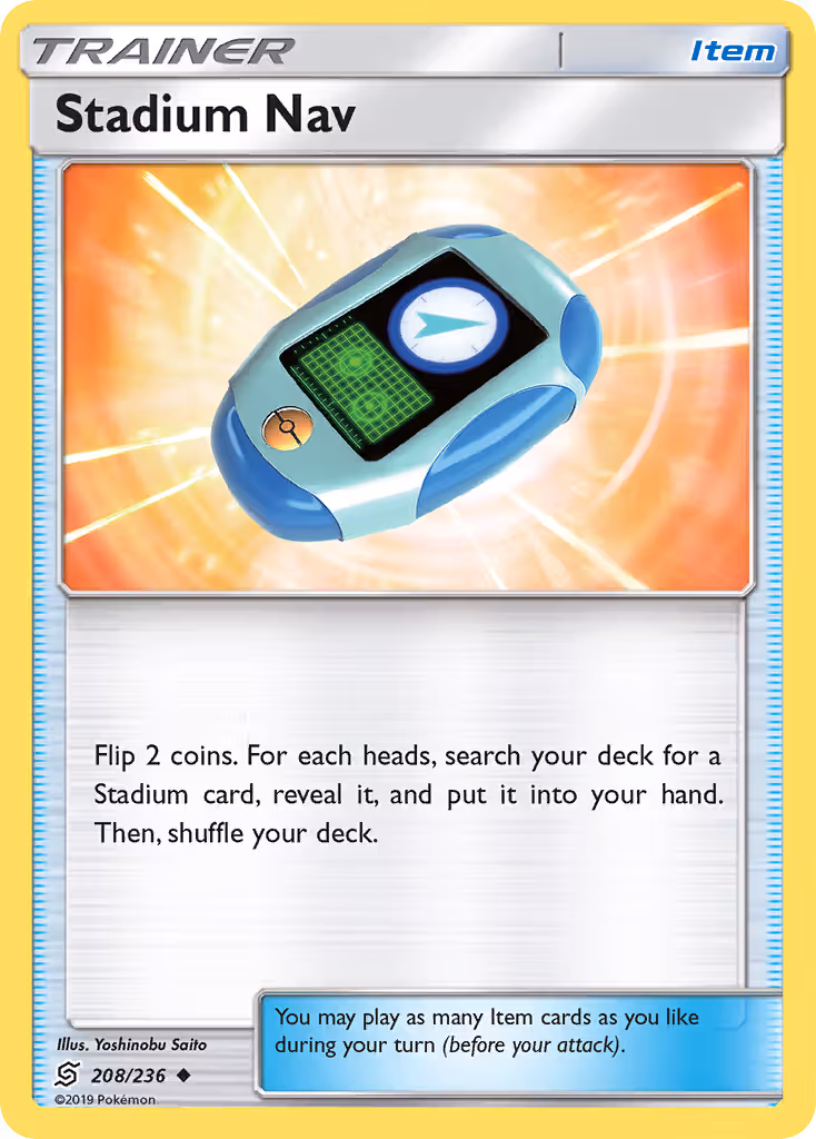 Stadium Nav 208/236 Pokemon card