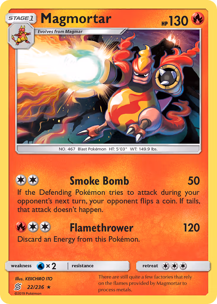 Magmortar 22/236 Pokemon card