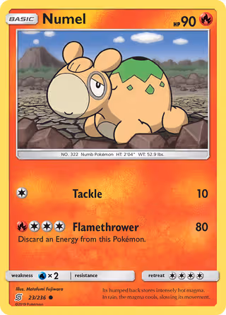 Numel 23/236 Pokemon card