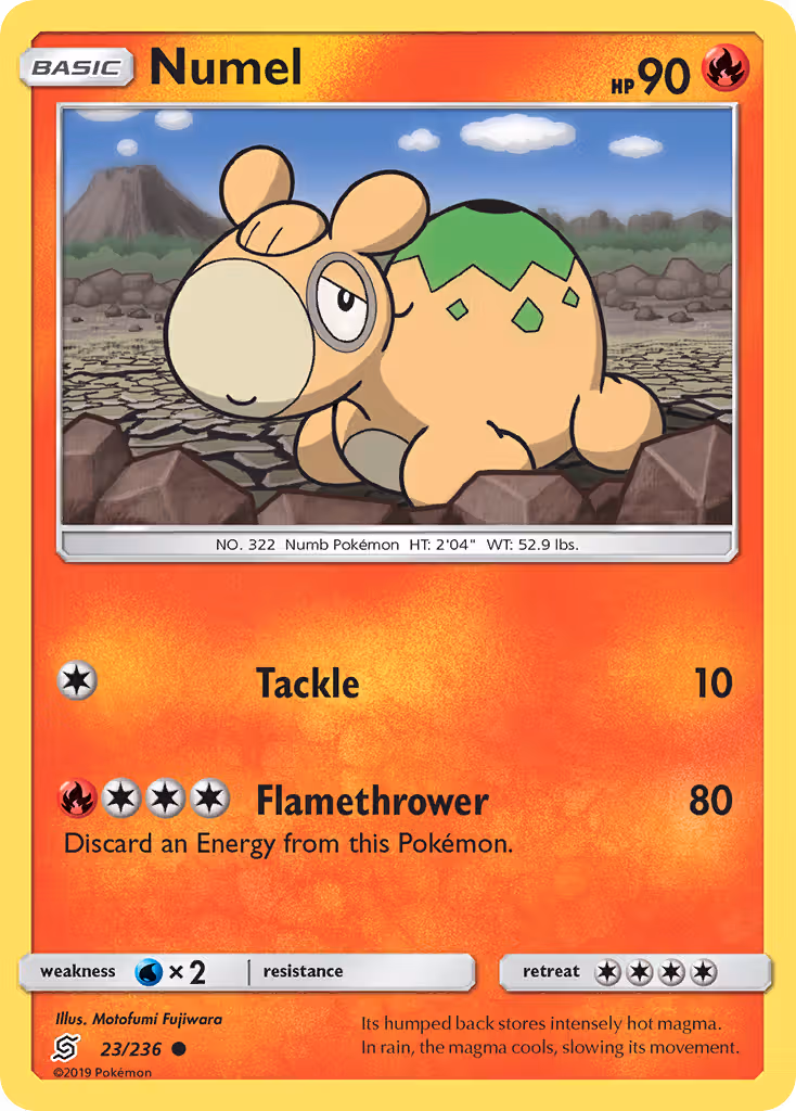 Numel 23/236 Pokemon card