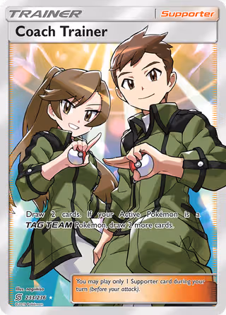 Coach Trainer 233/236 Pokemon card