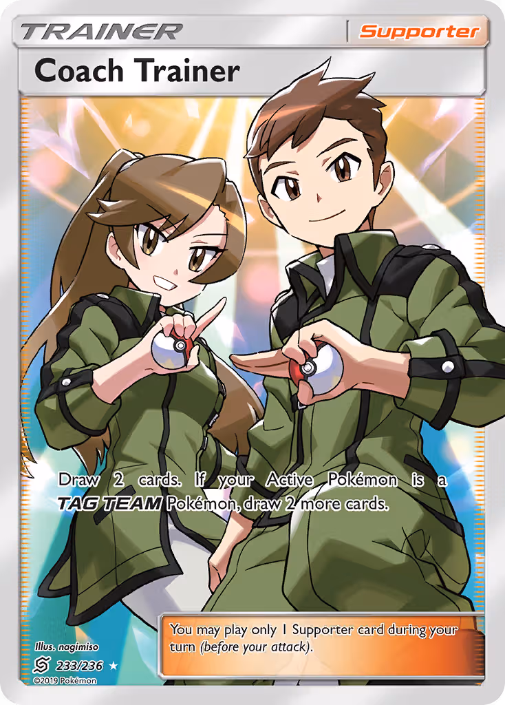Coach Trainer 233/236 Pokemon card
