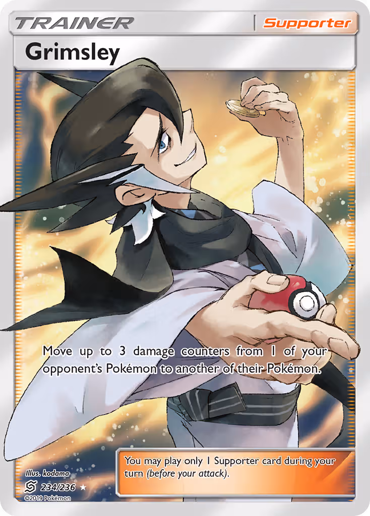 Grimsley 234/236 Pokemon card