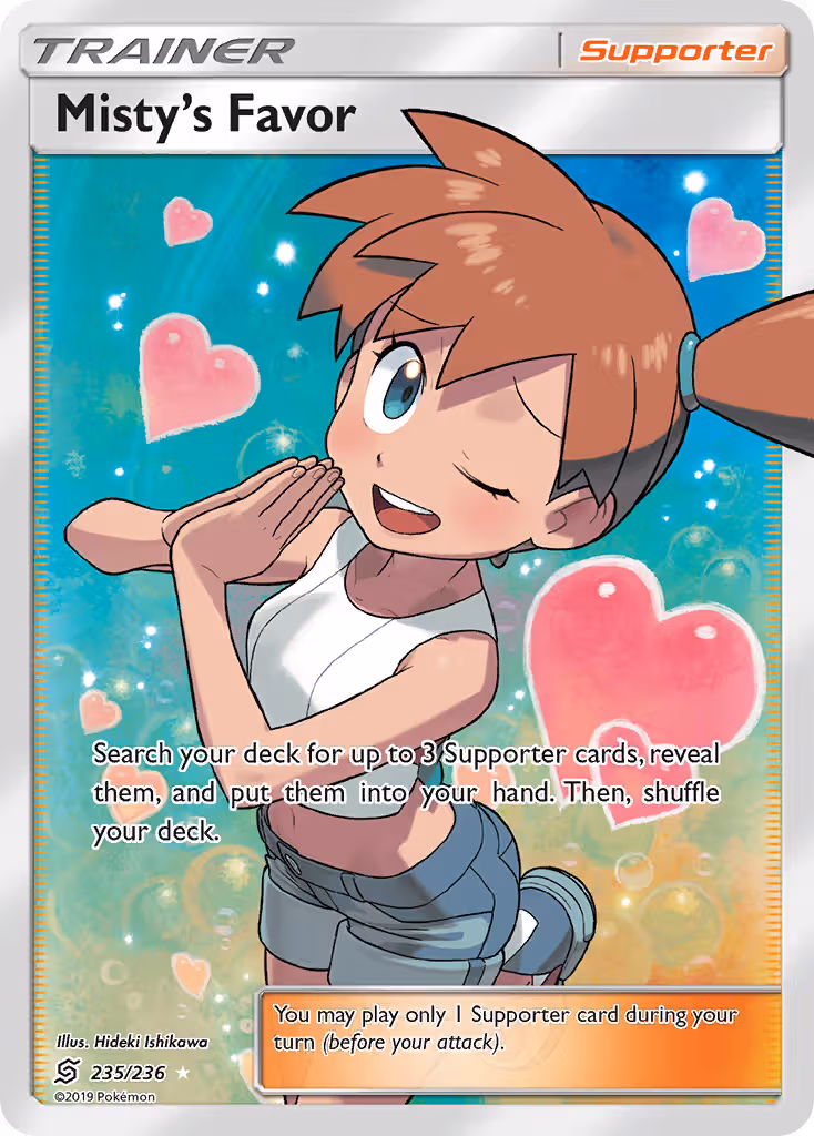 Misty’s Favor 235/236 Pokemon card