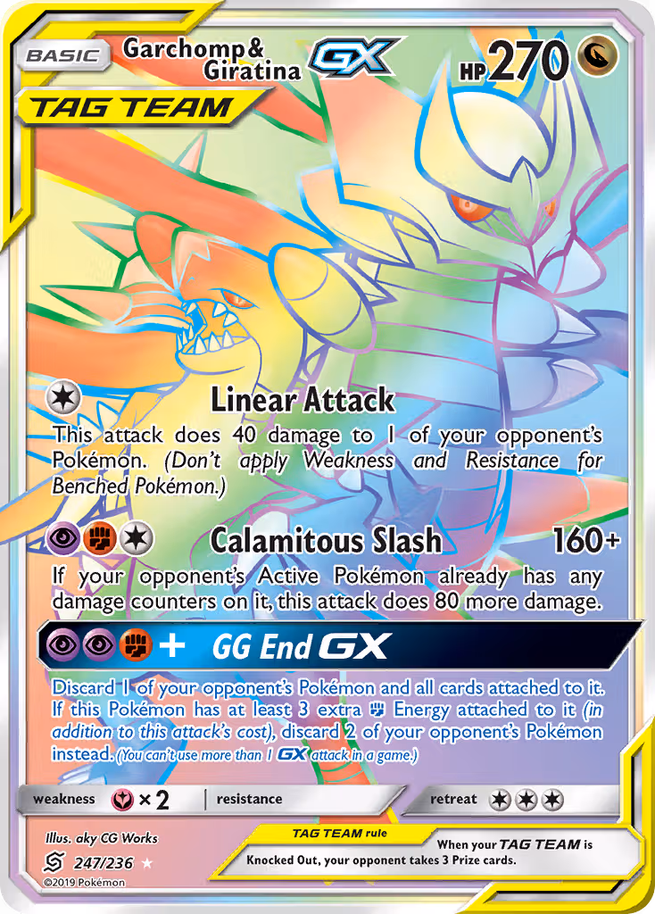 Garchomp & Giratina GX 247/236 Pokemon card