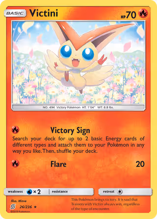 Victini 26/236 Pokemon card