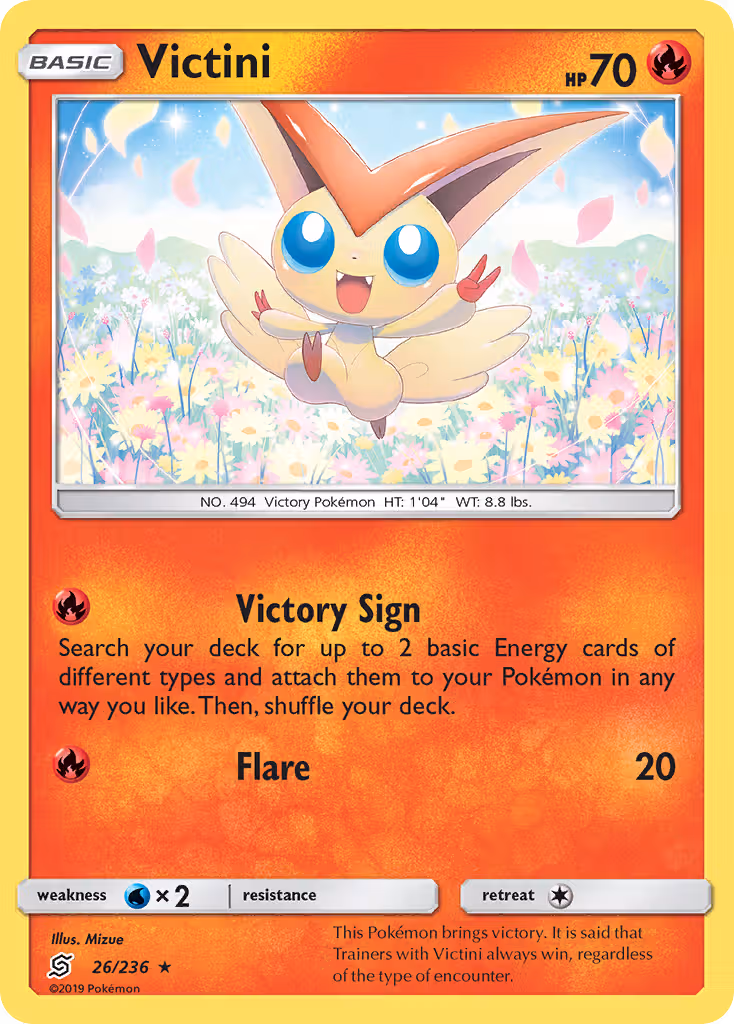 Victini 26/236 Pokemon card