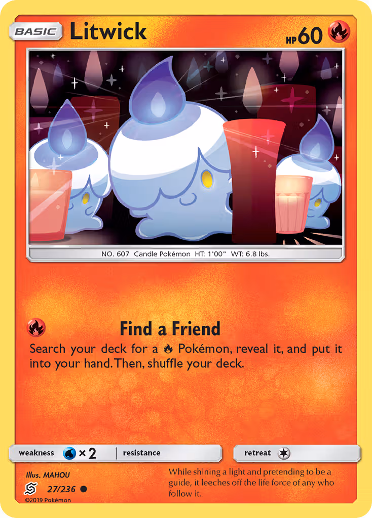 Litwick 27/236 Pokemon card
