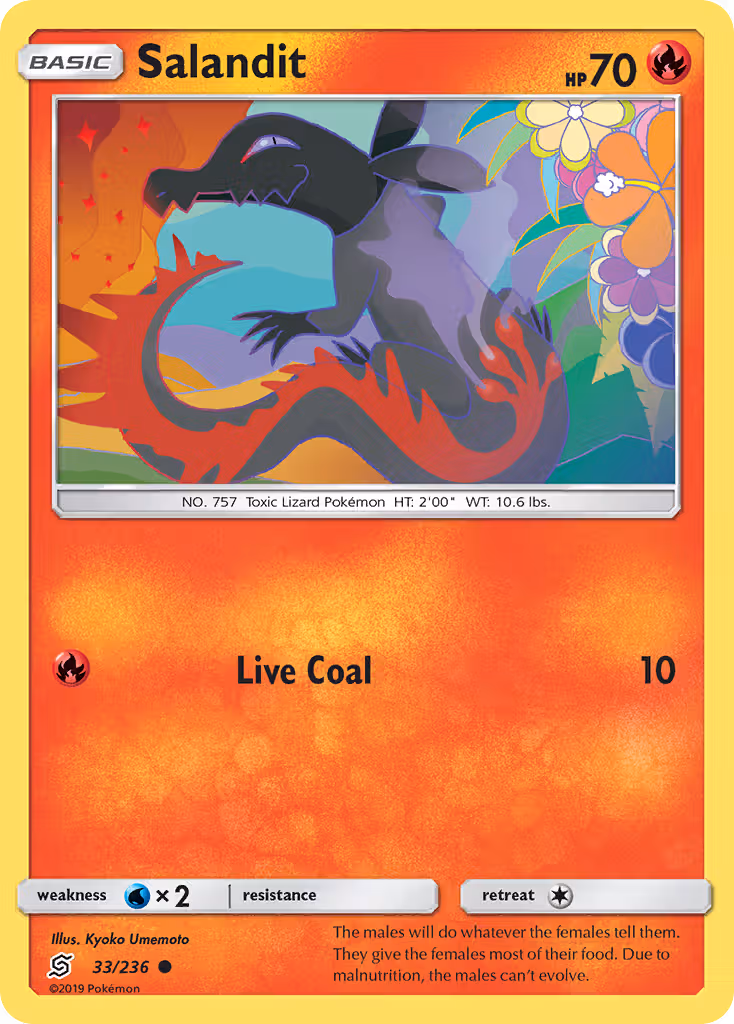 Salandit 33/236 Pokemon card