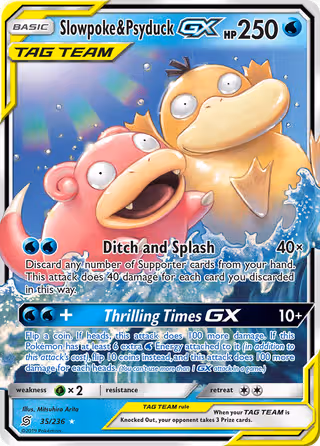 Slowpoke & Psyduck GX 35/236 Pokemon card