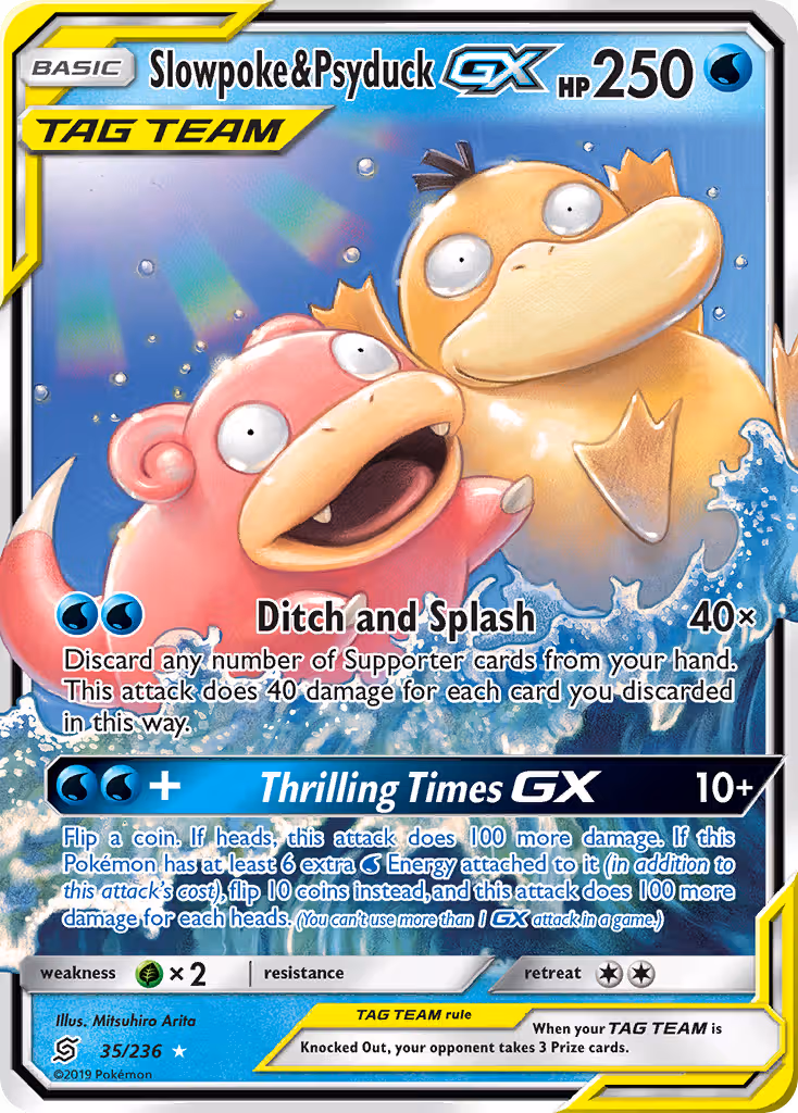 Slowpoke & Psyduck GX 35/236 Pokemon card