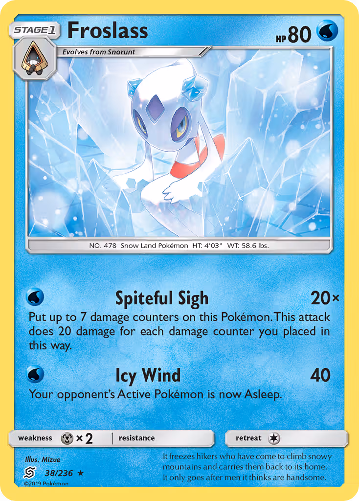 Froslass 38/236 Pokemon card