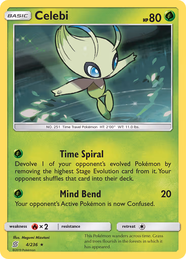 Celebi 4/236 Pokemon card