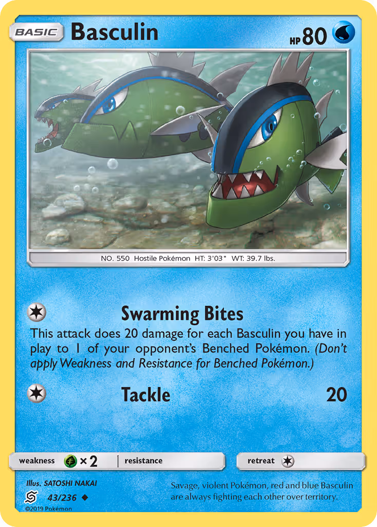 Basculin 43/236 Pokemon card