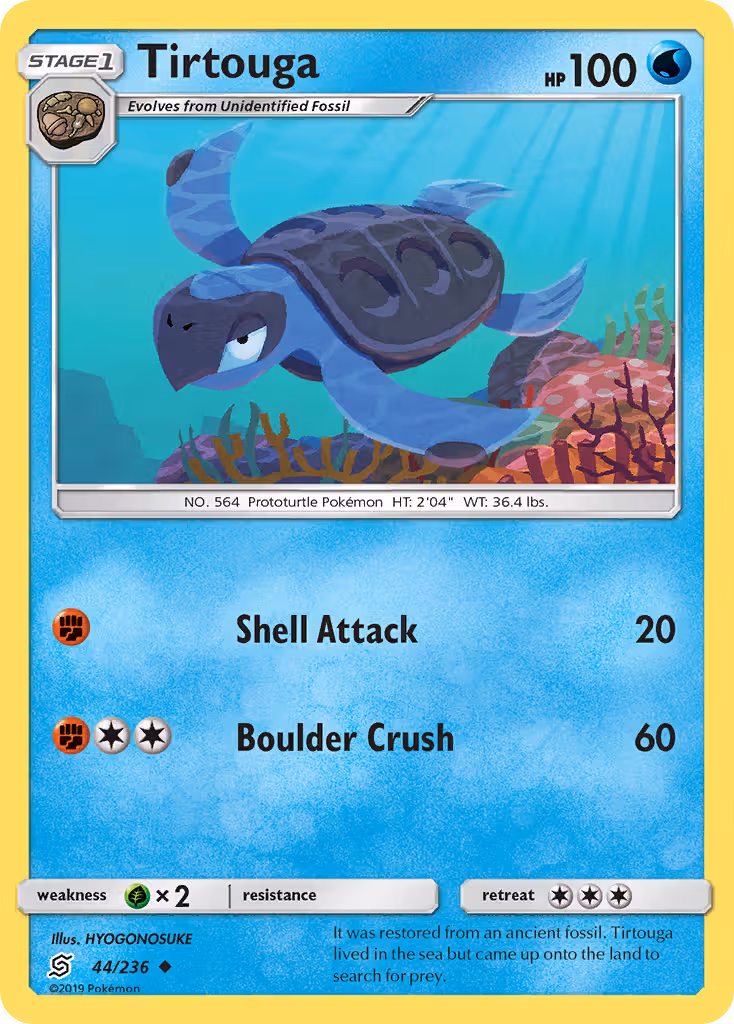Tirtouga 44/236 Pokemon card