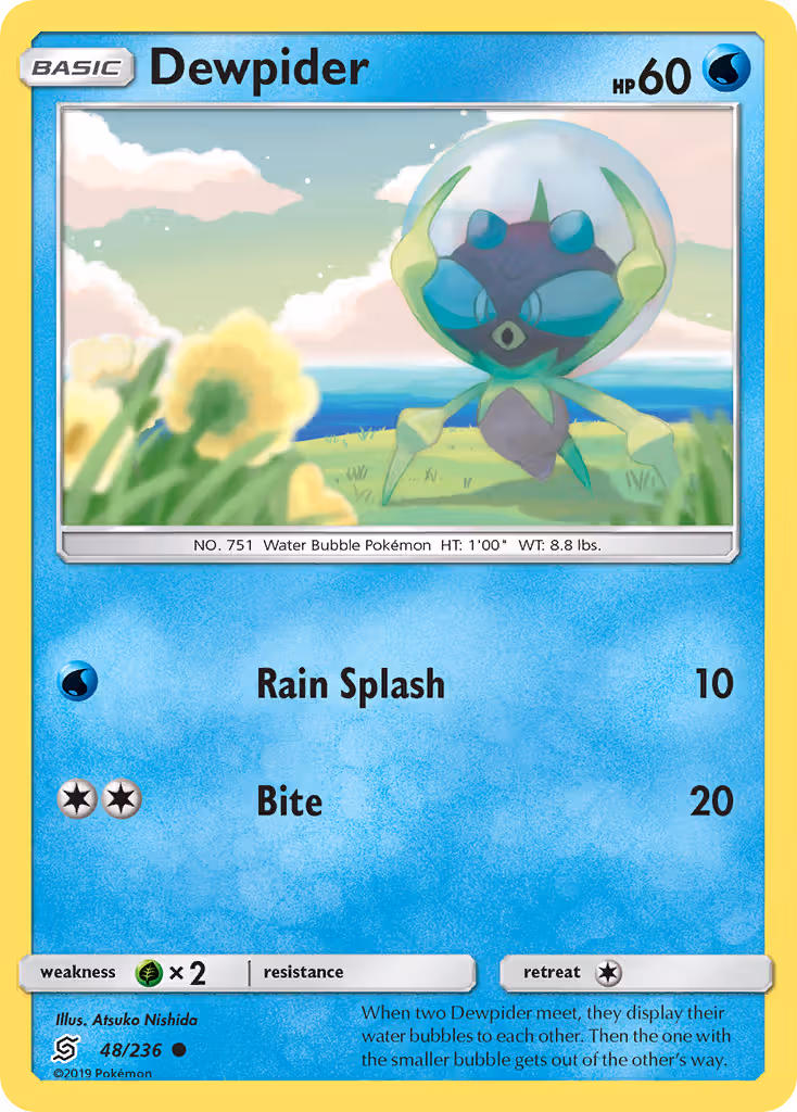 Dewpider 48/236 Pokemon card
