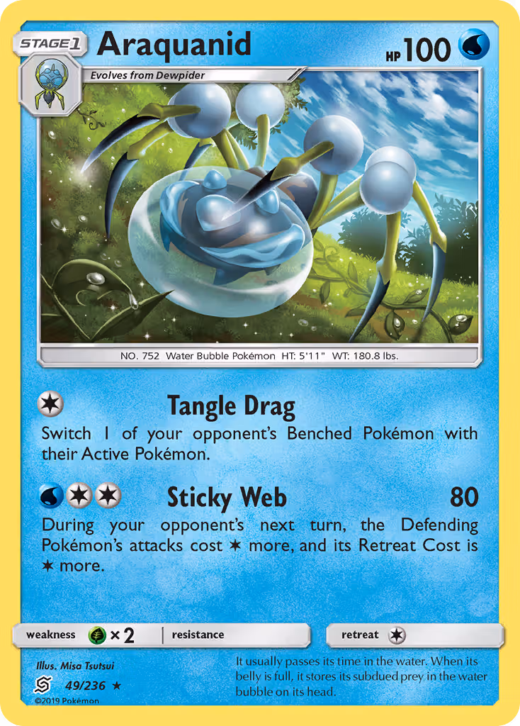 Araquanid 49/236 Pokemon card