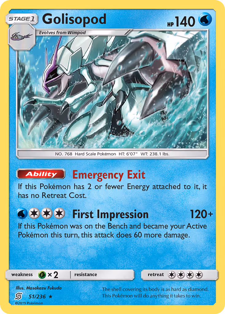 Golisopod 51/236 Pokemon card