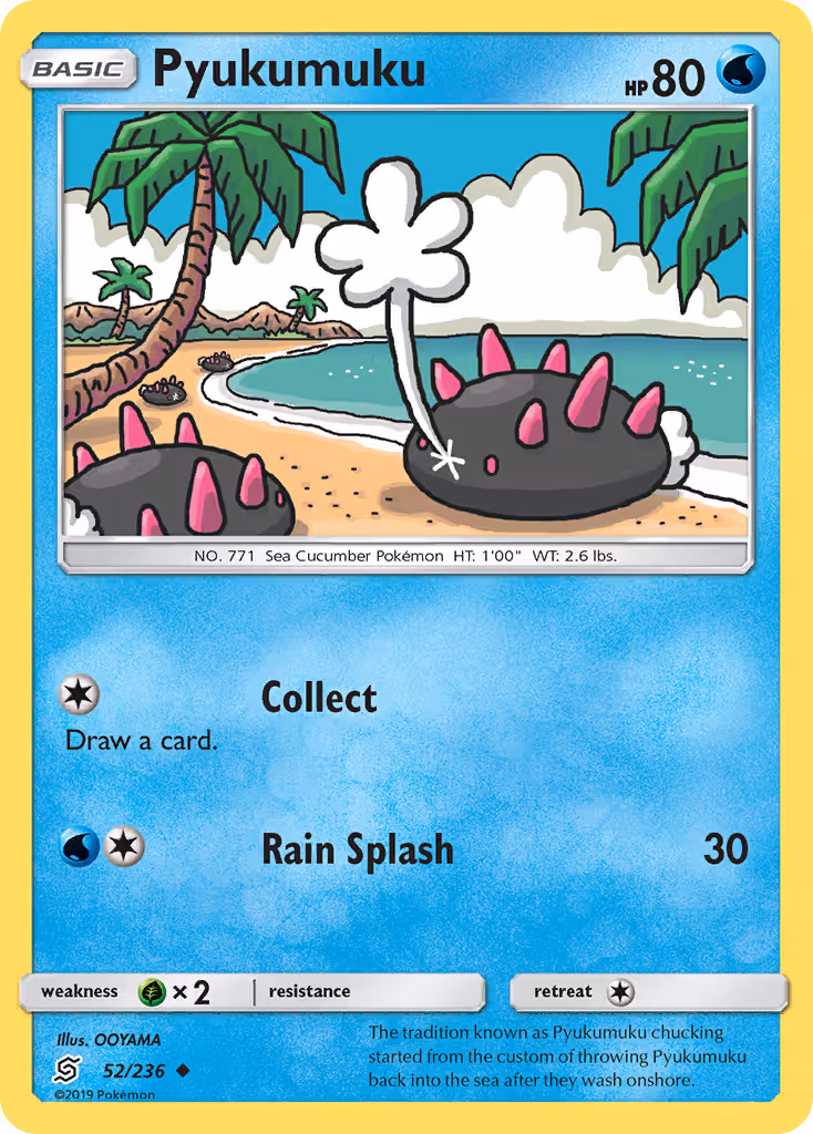 Pyukumuku 52/236 Pokemon card