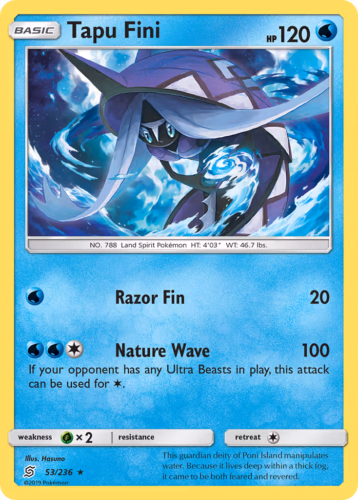 Tapu Fini 53/236 Pokemon card