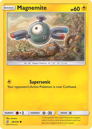 Magnemite 58/236 Pokemon card