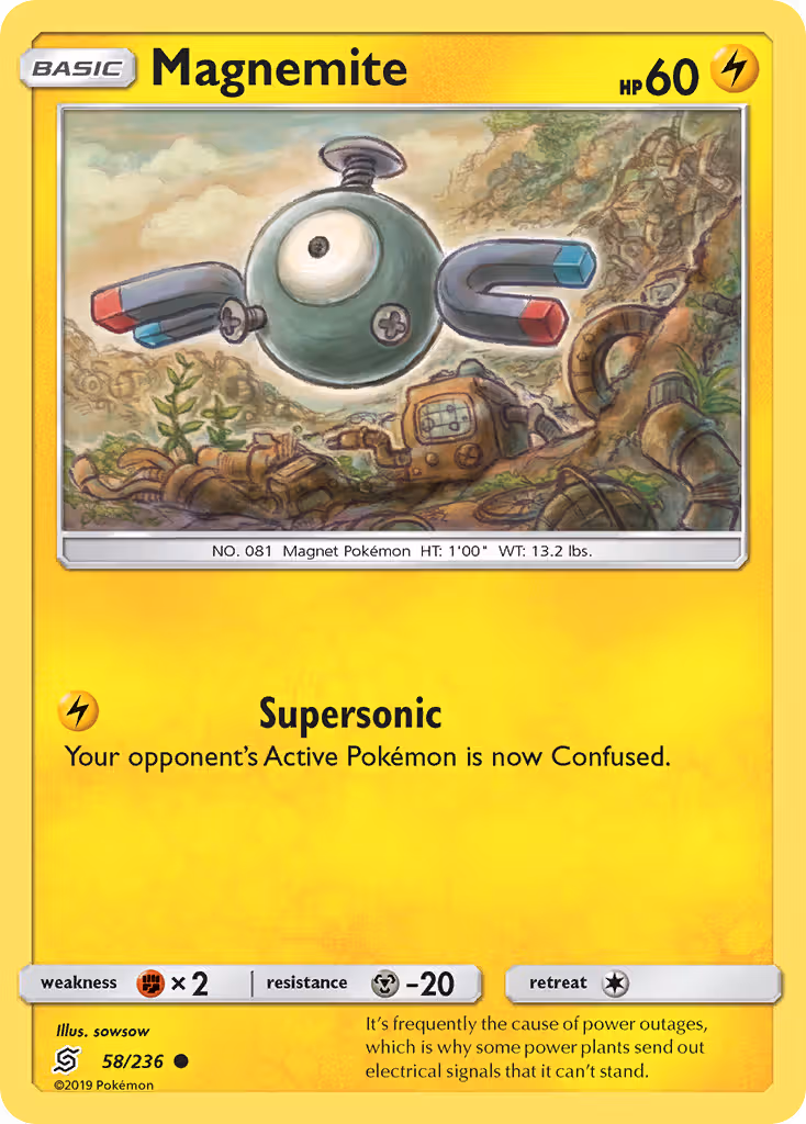 Magnemite 58/236 Pokemon card