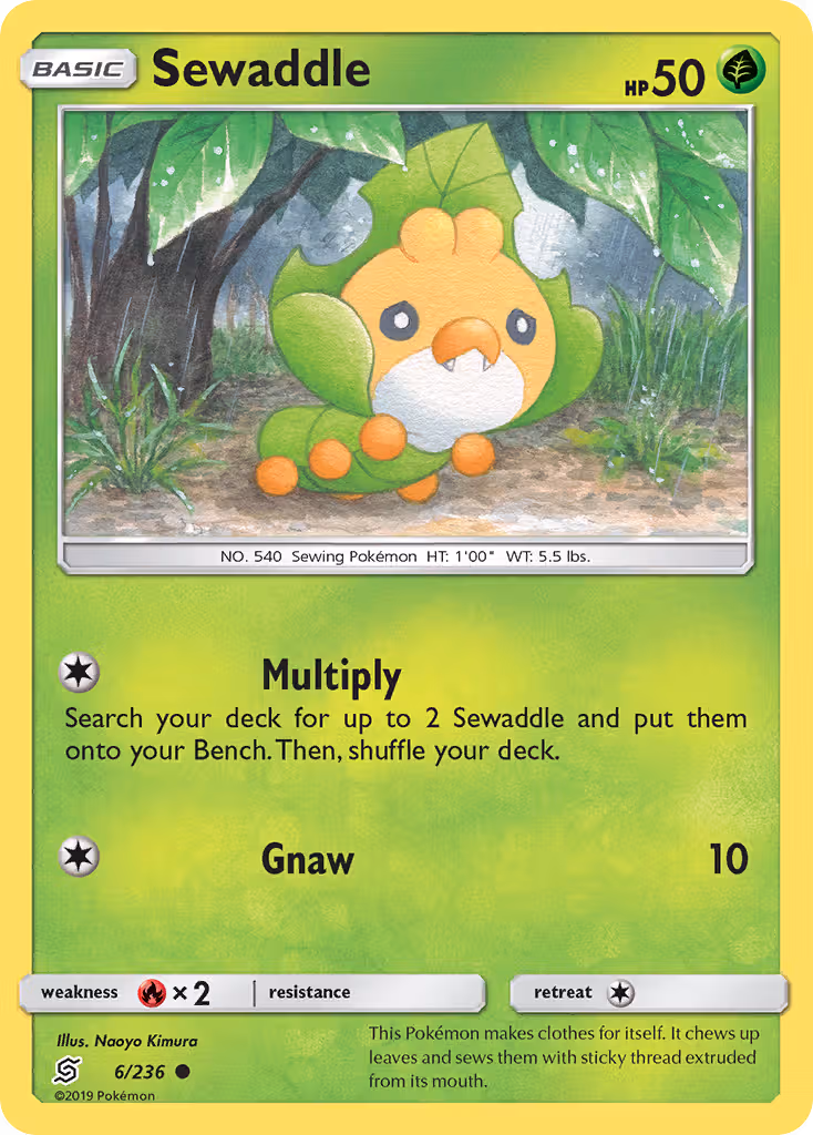 Sewaddle 6/236 Pokemon card