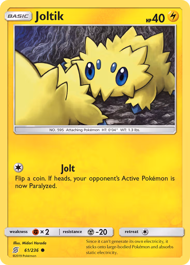 Joltik 61/236 Pokemon card