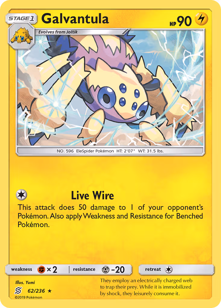 Galvantula 62/236 Pokemon card