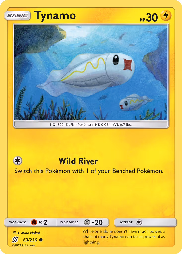 Tynamo 63/236 Pokemon card
