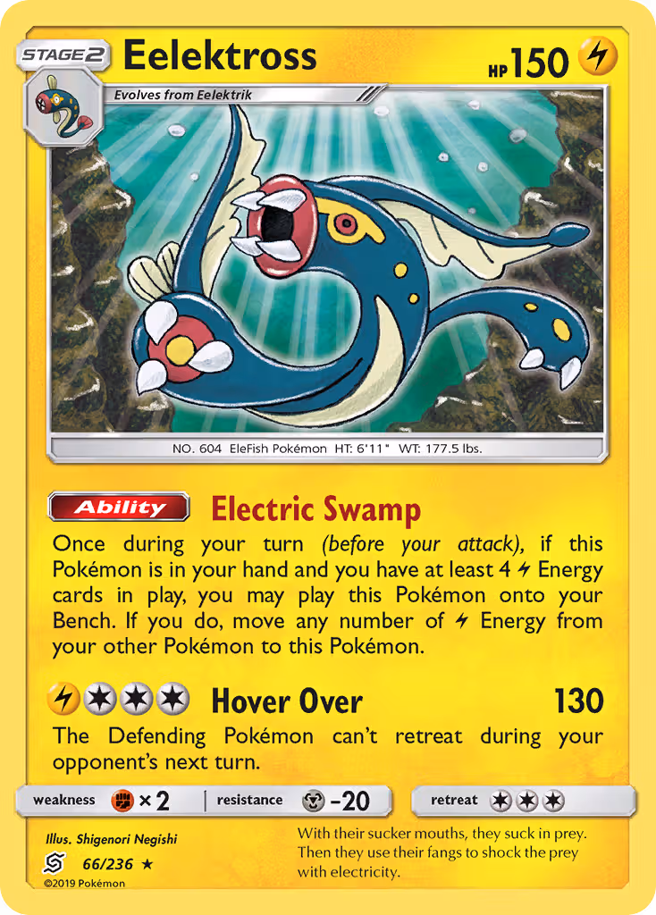 Eelektross 66/236 Pokemon card