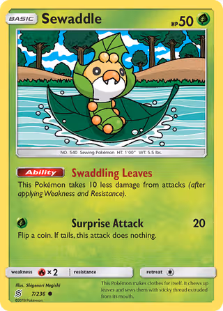 Sewaddle 7/236 Pokemon card