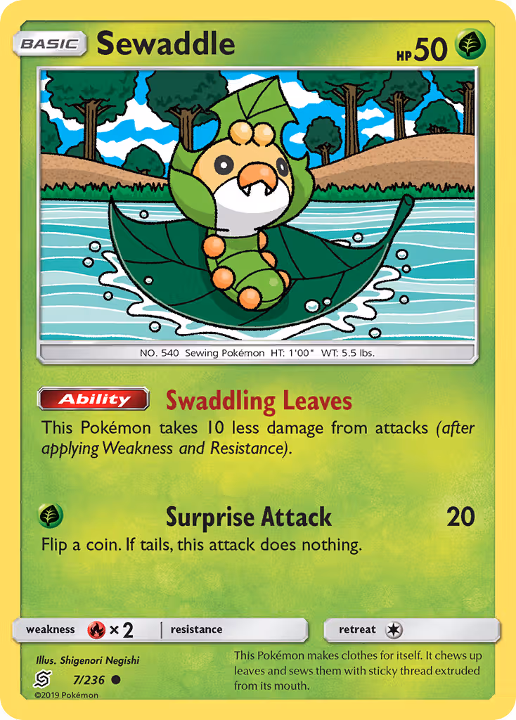 Sewaddle 7/236 Pokemon card