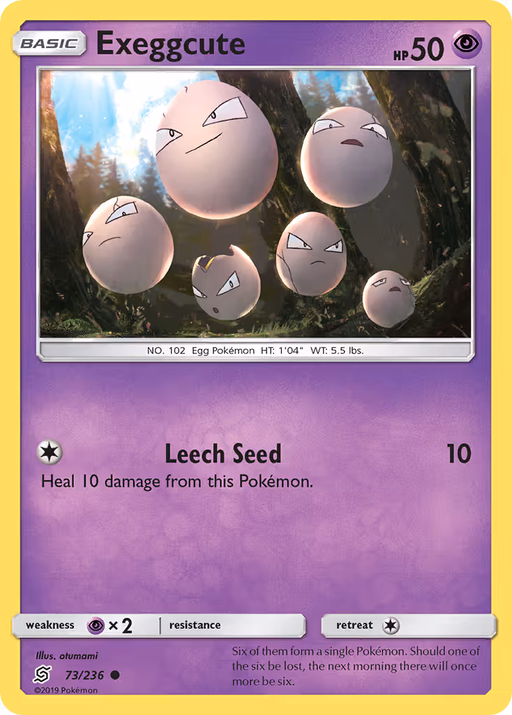 Exeggcute 73/236 Pokemon card