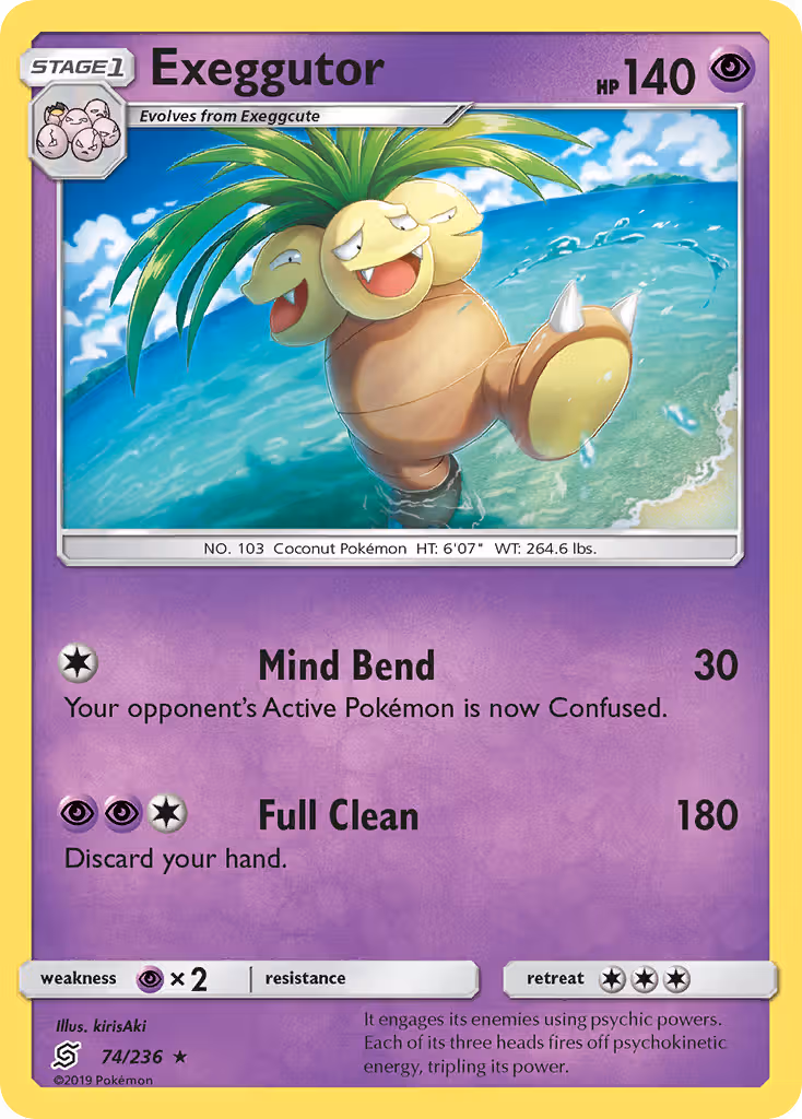 Exeggutor 74/236 Pokemon card