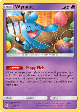 Wynaut 77/236 Pokemon card