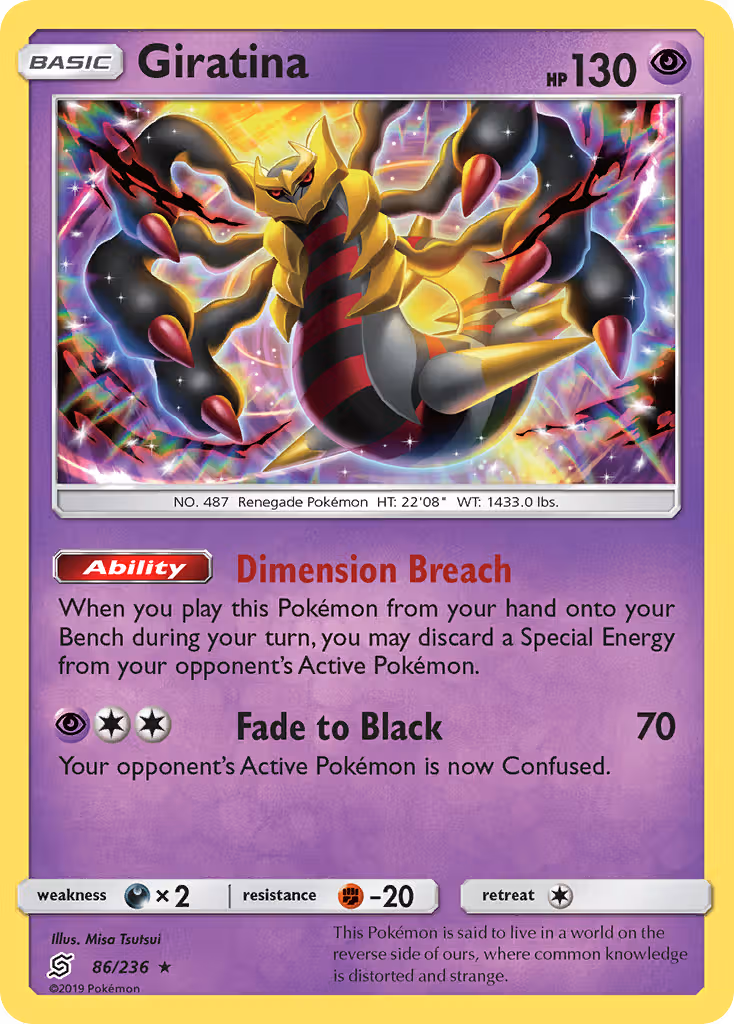 Giratina 86/236 Pokemon card