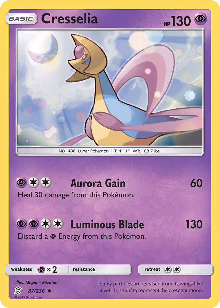 Cresselia 87/236 Pokemon card