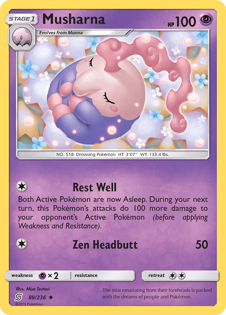 Musharna 89/236 Pokemon card