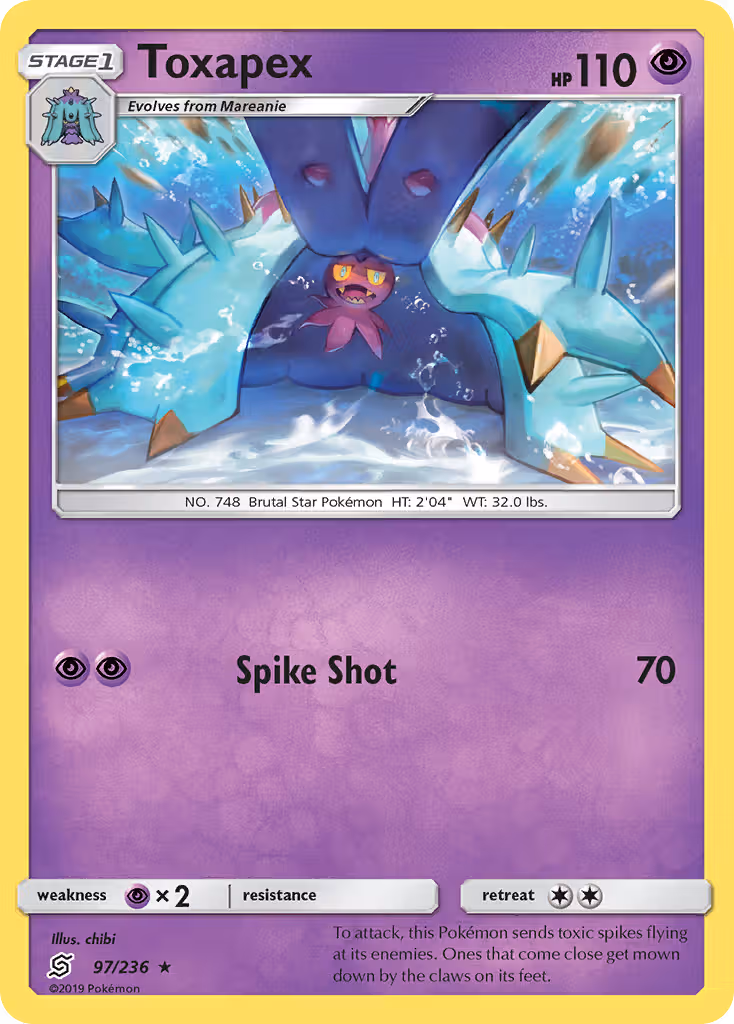 Toxapex 97/236 Pokemon card